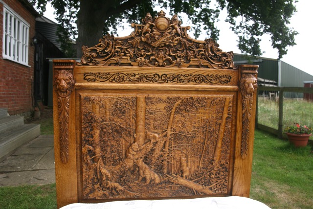 Carved Bed Headboard