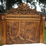 Carved Bed Headboard