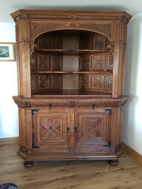 Carved Corner Cupboard