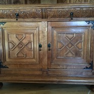 Carved Corner Cupboard Base