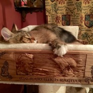 Viking Carving for Cat Bed