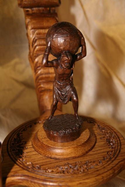 Atlas Carving in Base