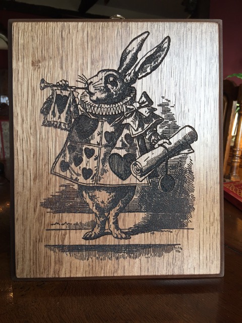 White Rabbit Plaque